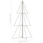 Árbol de Navidad 300 luces LED interior y exterior 120x220 cm de , Arboles de navidad - Ref: Foro24-328586, Precio: 72,88 €