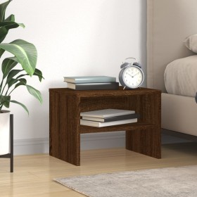 Mesita de noche madera contrachapada marrón roble 40x30x30 cm de , Mesitas de noche - Ref: Foro24-815241, Precio: 27,24 €, De...