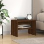 Mesita de noche madera contrachapada marrón roble 40x30x30 cm de , Mesitas de noche - Ref: Foro24-815241, Precio: 27,24 €, De...