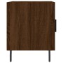 Mesita de noche madera de ingeniería marrón roble 40x40x50 cm de , Mesitas de noche - Ref: Foro24-827610, Precio: 30,07 €