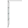 Mampara de ducha vidrio ESG semiesmerilado negro 140x195 cm de , Paredes y mamparas de ducha - Ref: Foro24-152129, Precio: 22...