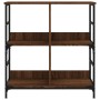 Estantería de madera de ingeniería marrón roble 78,5x33x82 cm de , Librerías y estanterías - Ref: Foro24-835248, Precio: 53,6...