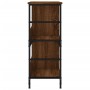 Estantería de madera de ingeniería marrón roble 78,5x33x82 cm de , Librerías y estanterías - Ref: Foro24-835248, Precio: 53,6...