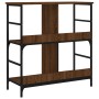 Estantería de madera de ingeniería marrón roble 78,5x33x82 cm de , Librerías y estanterías - Ref: Foro24-835248, Precio: 53,6...