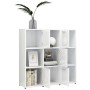 Estantería madera contrachapada blanco brillante 90x30x90 cm | Foro24.es | Tu tienda online para hogar, jardín y más Foro24.es