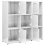 Estantería madera contrachapada blanco brillante 90x30x90 cm | Foro24.es | Tu tienda online para hogar, jardín y más Foro24.es