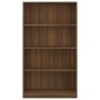 Estantería 4 niveles madera color marrón roble 80x24x142 cm de , Librerías y estanterías - Ref: Foro24-815392, Precio: 95,64 €