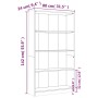 Estantería 4 niveles madera color marrón roble 80x24x142 cm de , Librerías y estanterías - Ref: Foro24-815392, Precio: 95,64 €