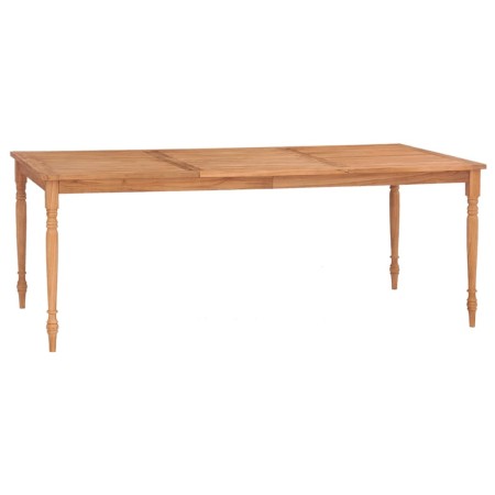 Mesa Batavia de madera maciza de teca 200x100x75 cm de , Mesas de cocina y de comedor - Ref: Foro24-316033, Precio: 332,98 €,...