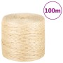 Cuerda 100% sisal 4 mm 100 m de , Sogas y cuerdas metálicas - Ref: Foro24-155009, Precio: 21,07 €, Descuento: %