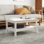 Mesa de centro de madera maciza de pino blanco 80x50x40 cm de , Mesas de centro - Ref: Foro24-814285, Precio: 94,59 €, Descue...