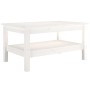 Mesa de centro de madera maciza de pino blanco 80x50x40 cm de , Mesas de centro - Ref: Foro24-814285, Precio: 94,59 €, Descue...