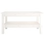 Mesa de centro de madera maciza de pino blanco 80x50x40 cm de , Mesas de centro - Ref: Foro24-814285, Precio: 94,59 €, Descue...