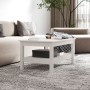 Mesa de centro de madera maciza de pino blanco 80x50x40 cm de , Mesas de centro - Ref: Foro24-814285, Precio: 94,59 €, Descue...