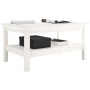 Mesa de centro de madera maciza de pino blanco 80x50x40 cm de , Mesas de centro - Ref: Foro24-814285, Precio: 94,59 €, Descue...