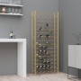 Botellero para 96 botellas de metal dorado de , Botelleros - Ref: Foro24-340915, Precio: 183,42 €, Descuento: %