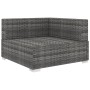 Asiento seccional de esquina con cojines 1 ud ratán PE gris de , Sofás modulares de exterior - Ref: Foro24-46799, Precio: 191...