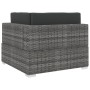 Asiento seccional de esquina con cojines 1 ud ratán PE gris de , Sofás modulares de exterior - Ref: Foro24-46799, Precio: 191...
