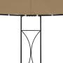 Cenador redondo gris taupe 300x290 cm de , Carpas y cenadores - Ref: Foro24-315227, Precio: 257,55 €, Descuento: %
