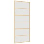 Puerta corredera dorada vidrio ESG esmerilado aluminio 90x205cm de , Puertas para el hogar - Ref: Foro24-155164, Precio: 155,...