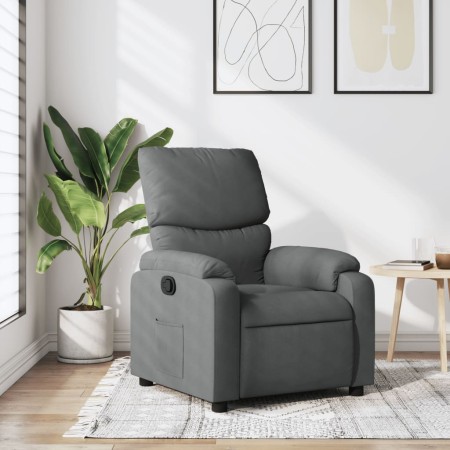 Sillón reclinable de tela gris oscuro de , Sillones - Ref: Foro24-373411, Precio: 234,56 €, Descuento: %