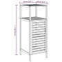 Armario de baño con estante bambú 36x33x87 cm de , Taquillas y armarios de almacenamiento - Ref: Foro24-373369, Precio: 81,52 €