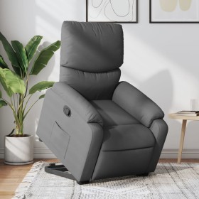 Sillón reclinable elevable de tela gris oscuro de , Sillones - Ref: Foro24-3204825, Precio: 293,99 €, Descuento: %