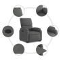Sillón reclinable elevable de tela gris oscuro de , Sillones - Ref: Foro24-3204825, Precio: 293,99 €, Descuento: %