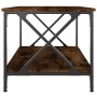 Mesa de centro madera y hierro roble ahumado 80x50x45 cm de , Mesas de centro - Ref: Foro24-823319, Precio: 53,30 €, Descuent...