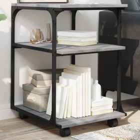 Soporte de impresora 3 niveles gris Sonoma 43x48x64 cm de , Soportes para impresoras - Ref: Foro24-842279, Precio: 48,07 €, D...