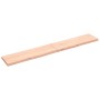 Estante de pared madera maciza roble sin tratar 200x30x(2-4) cm de , Estantes y estanterías - Ref: Foro24-363604, Precio: 80,...