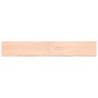 Estante de pared madera maciza roble sin tratar 200x30x(2-4) cm de , Estantes y estanterías - Ref: Foro24-363604, Precio: 80,...
