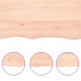 Estante de pared madera maciza roble sin tratar 200x30x(2-4) cm de , Estantes y estanterías - Ref: Foro24-363604, Precio: 80,...