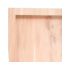 Estante de pared madera maciza roble sin tratar 200x30x(2-4) cm de , Estantes y estanterías - Ref: Foro24-363604, Precio: 80,...