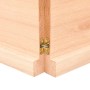 Estante de pared madera maciza roble sin tratar 200x30x(2-4) cm de , Estantes y estanterías - Ref: Foro24-363604, Precio: 80,...