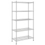 Estante de almacenamiento 5 niveles cromado 90x35x180 cm 250 kg de , Estanterías industriales - Ref: Foro24-324623, Precio: 1...