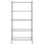Estante de almacenamiento 5 niveles cromado 90x35x180 cm 250 kg de , Estanterías industriales - Ref: Foro24-324623, Precio: 1...