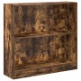 Estantería madera de ingeniería roble ahumado 80x24x76 cm de , Librerías y estanterías - Ref: Foro24-857830, Precio: 43,95 €,...