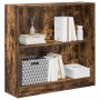 Estantería madera de ingeniería roble ahumado 80x24x76 cm de , Librerías y estanterías - Ref: Foro24-857830, Precio: 43,95 €,...