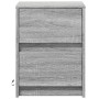 Mesitas de noche luces LED 2 uds madera ingeniería gris Sonoma de , Mesitas de noche - Ref: Foro24-852044, Precio: 97,36 €, D...