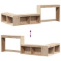 Mueble con escritorio madera maciza pino 232x122x75 cm de , Mesitas de noche - Ref: Foro24-855750, Precio: 180,60 €, Descuent...