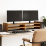 Soporte de pantalla madera ingeniería envejecida 100x27x20 cm | Foro24.es | Tu tienda online para hogar, jardín y más Foro24.es