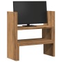 Organizador de escritorio ajustable roble artisian 40x17x41 cm de , Bases y elevadores para ordenadores - Ref: Foro24-854768,...