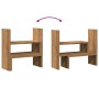 Organizador de escritorio ajustable roble artisian 40x17x41 cm de , Bases y elevadores para ordenadores - Ref: Foro24-854768,...