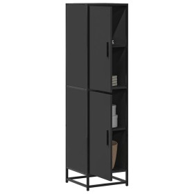 Aparador alto madera de ingeniería y metal 35,5x35x139 cm de , Aparadores - Ref: Foro24-849054, Precio: 106,25 €, Descuento: %
