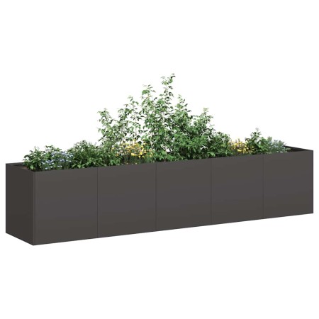 Jardinera de acero laminado en frío negro 200x40x40 cm de , Maceteros y jardineras - Ref: Foro24-860682, Precio: 176,10 €, De...