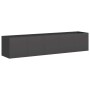 Jardinera de acero laminado en frío negro 200x40x40 cm de , Maceteros y jardineras - Ref: Foro24-860682, Precio: 176,10 €, De...
