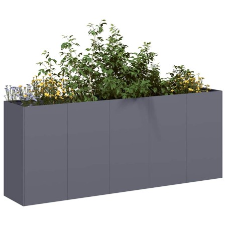 Jardinera de acero laminado en frío antracita 200x40x80 cm de , Maceteros y jardineras - Ref: Foro24-860726, Precio: 285,34 €...