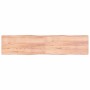 Tablero mesa madera tratada borde natural marrón 220x50x(2-6)cm de , Tableros para mesas - Ref: Foro24-363989, Precio: 118,94...