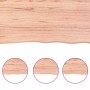 Tablero mesa madera tratada borde natural marrón 220x50x(2-6)cm de , Tableros para mesas - Ref: Foro24-363989, Precio: 118,94...